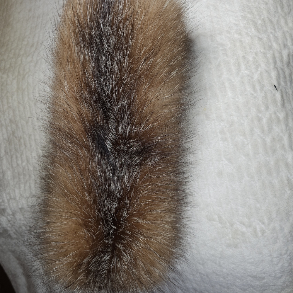Luxurious Brown Fur Scarf and Bead Band